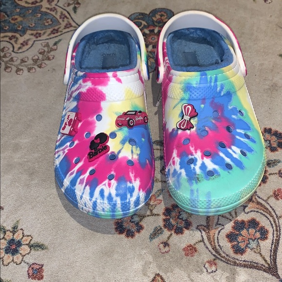 Crocs Classic Lined Tie Dye Clog - Picture 1 of 4